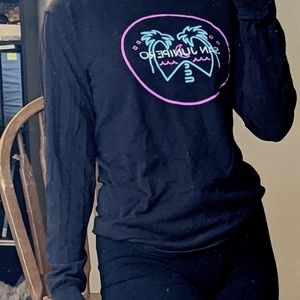 Target San Junipero Black Mirror long sleeve black shirt